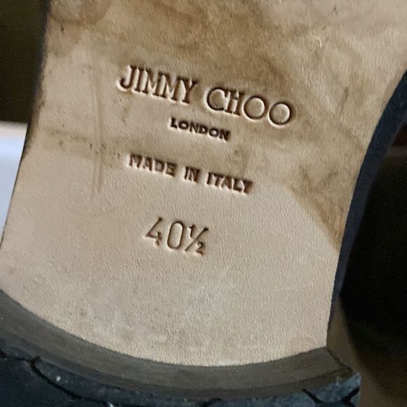Jimmy Choo Doreen sz 40.5 suede smoke - Picture 6 of 12